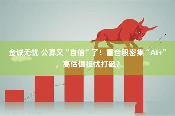 金诚无忧 公募又“自信”了！重仓股密集“AI+”，高估值担忧打破？