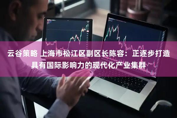 云谷策略 上海市松江区副区长陈容：正逐步打造具有国际影响力的现代化产业集群